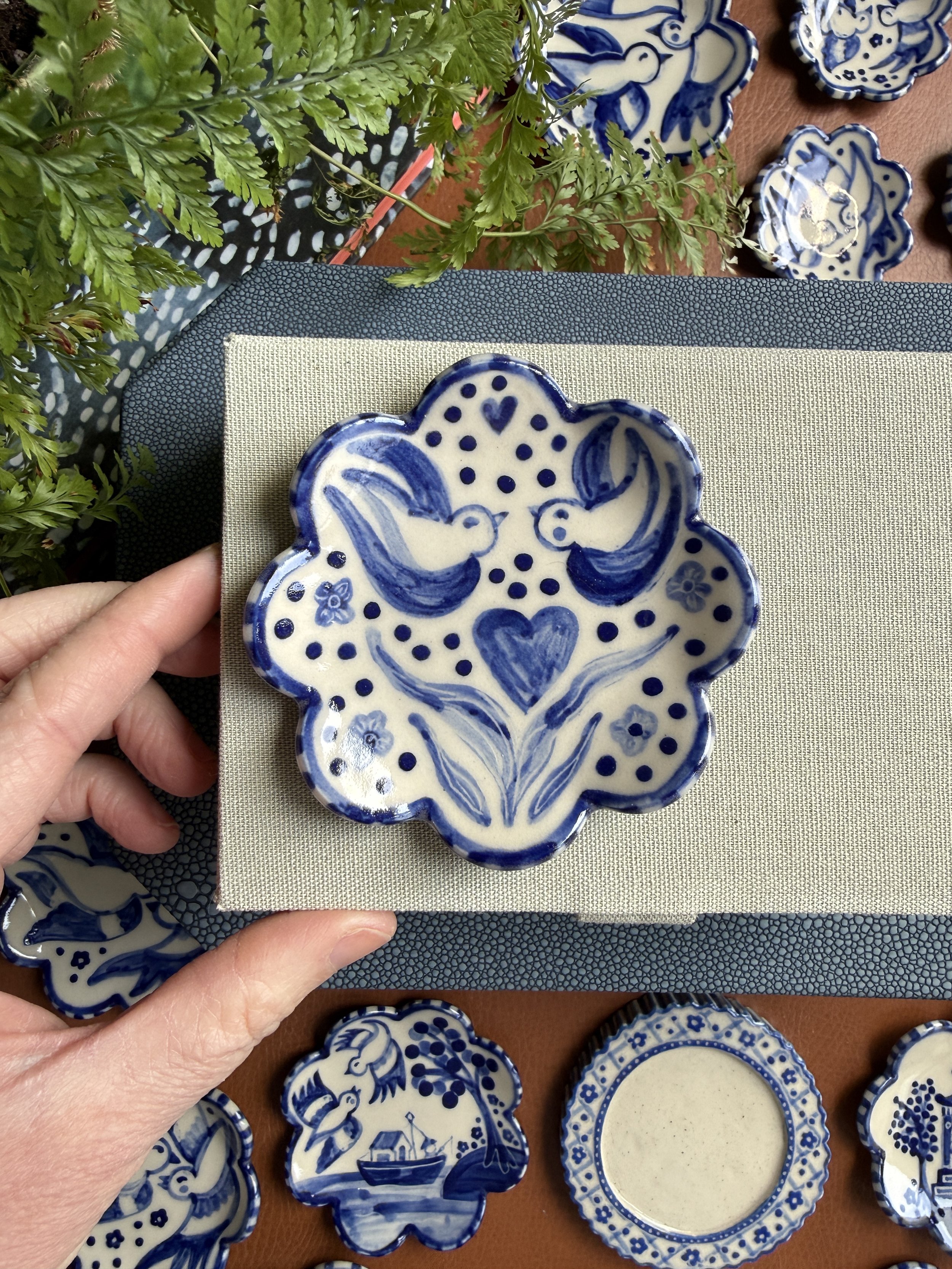 Coming Soon: Love Birds Brush Rest or Ring Dish