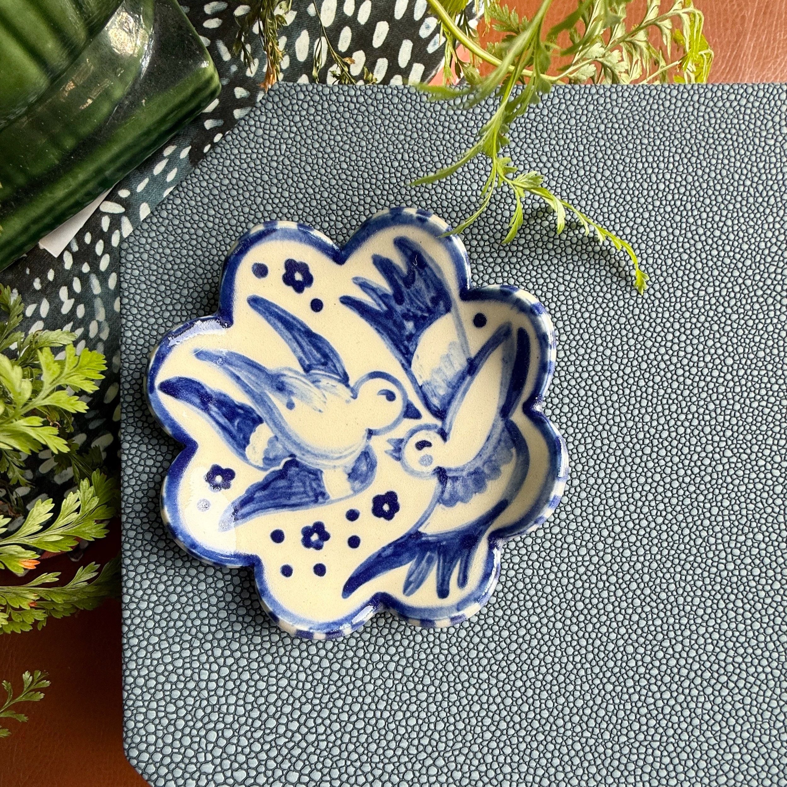 Coming Soon: Blue Willow Brush Rest or Ring Dish