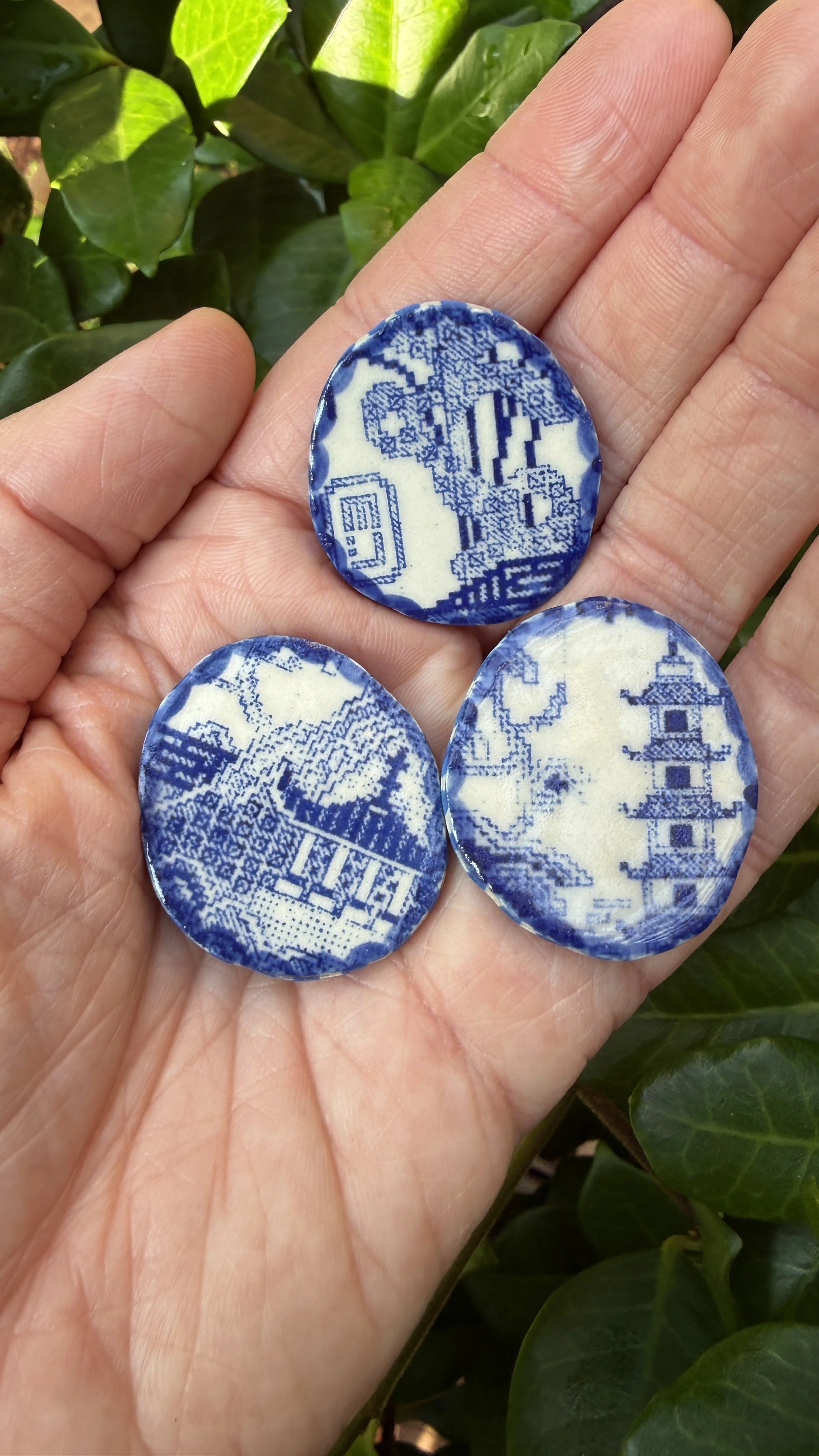 Set of 3 Blue Willow Magnets (Copy)