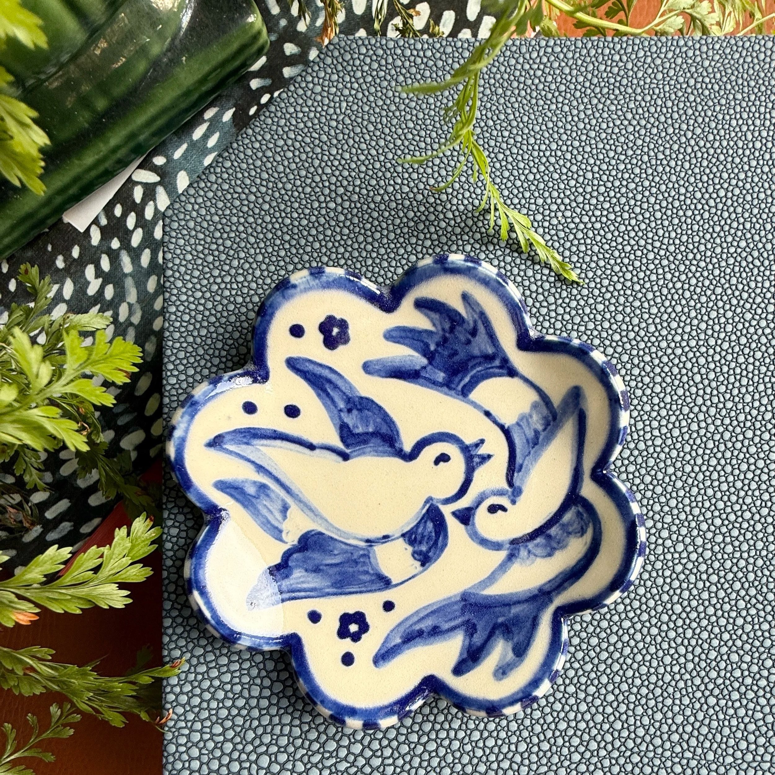 Coming Soon: Blue Willow Brush Rest or Ring Dish