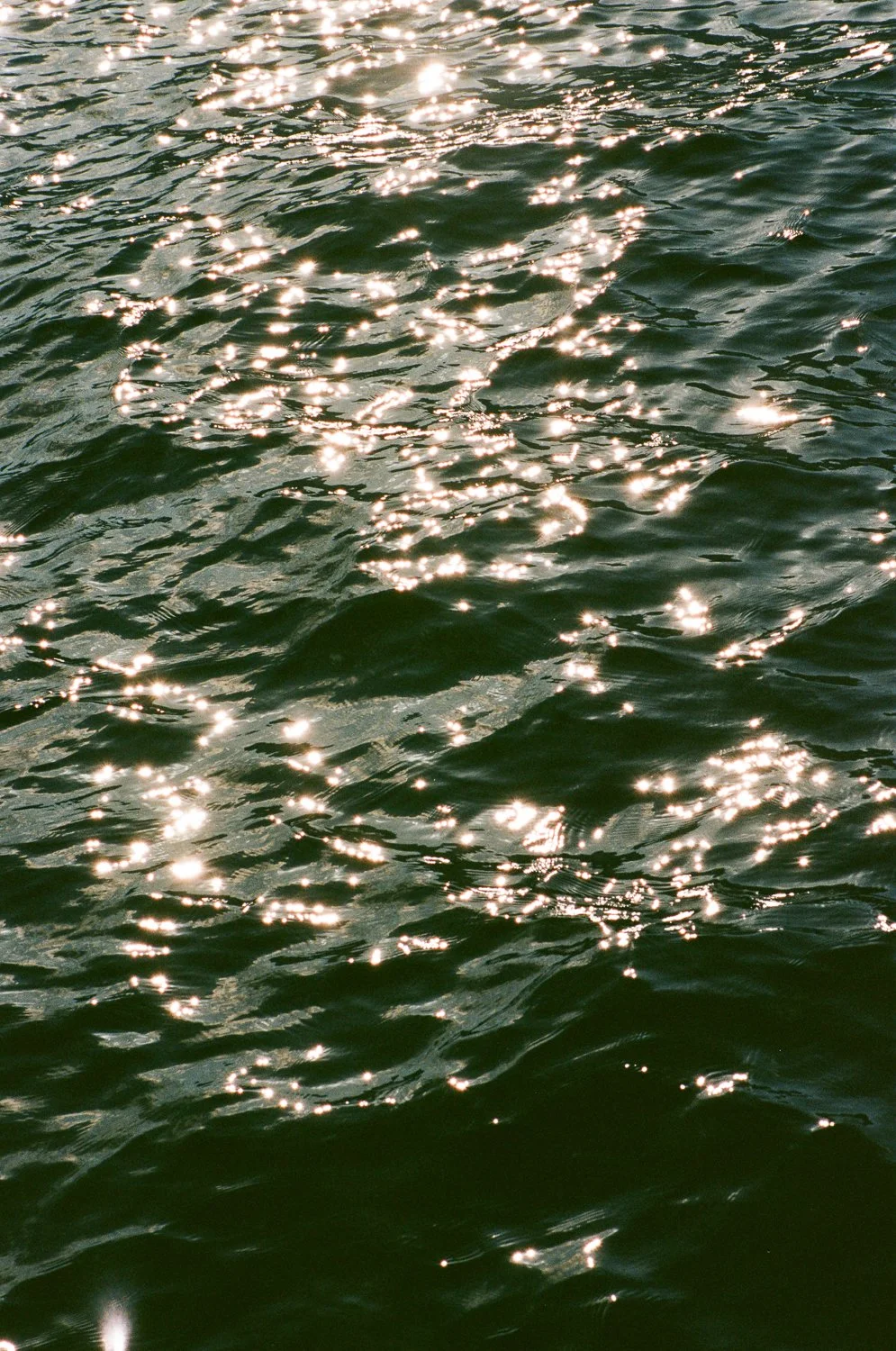 Superficie dell'acqua con riflessi di luce solare.