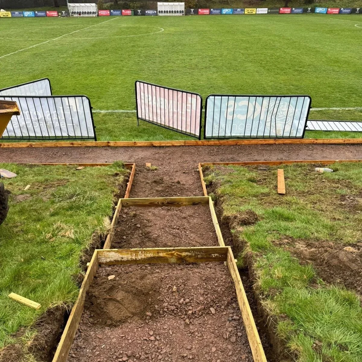 Work continues on the improvements at The Daly Ground