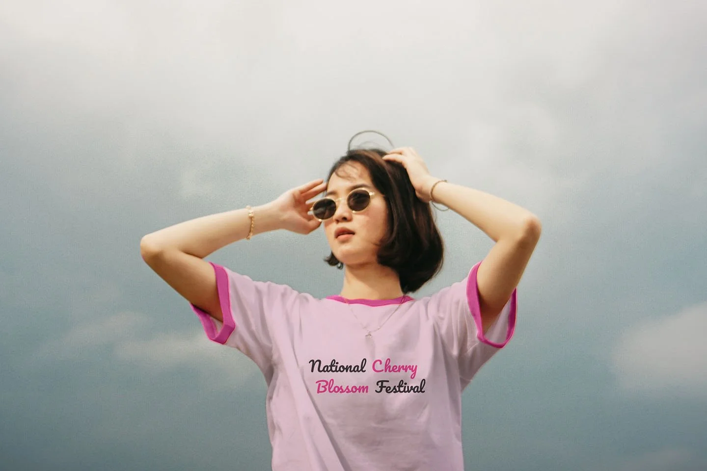 National Cherry Blossom Festival pink t-shirt