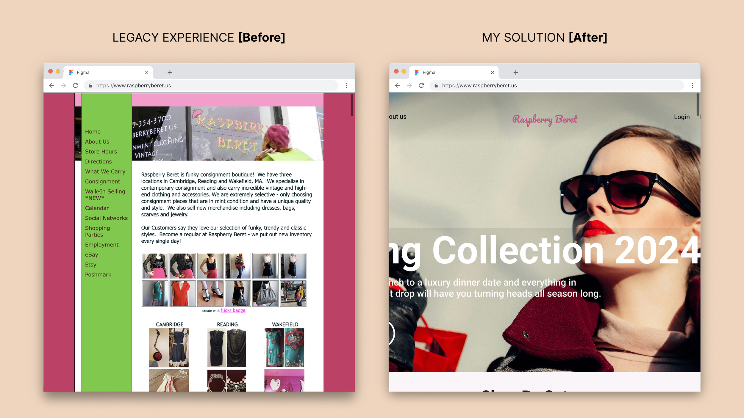 Raspberry Beret: Designing the Boutique and Digital Experience Through User Research