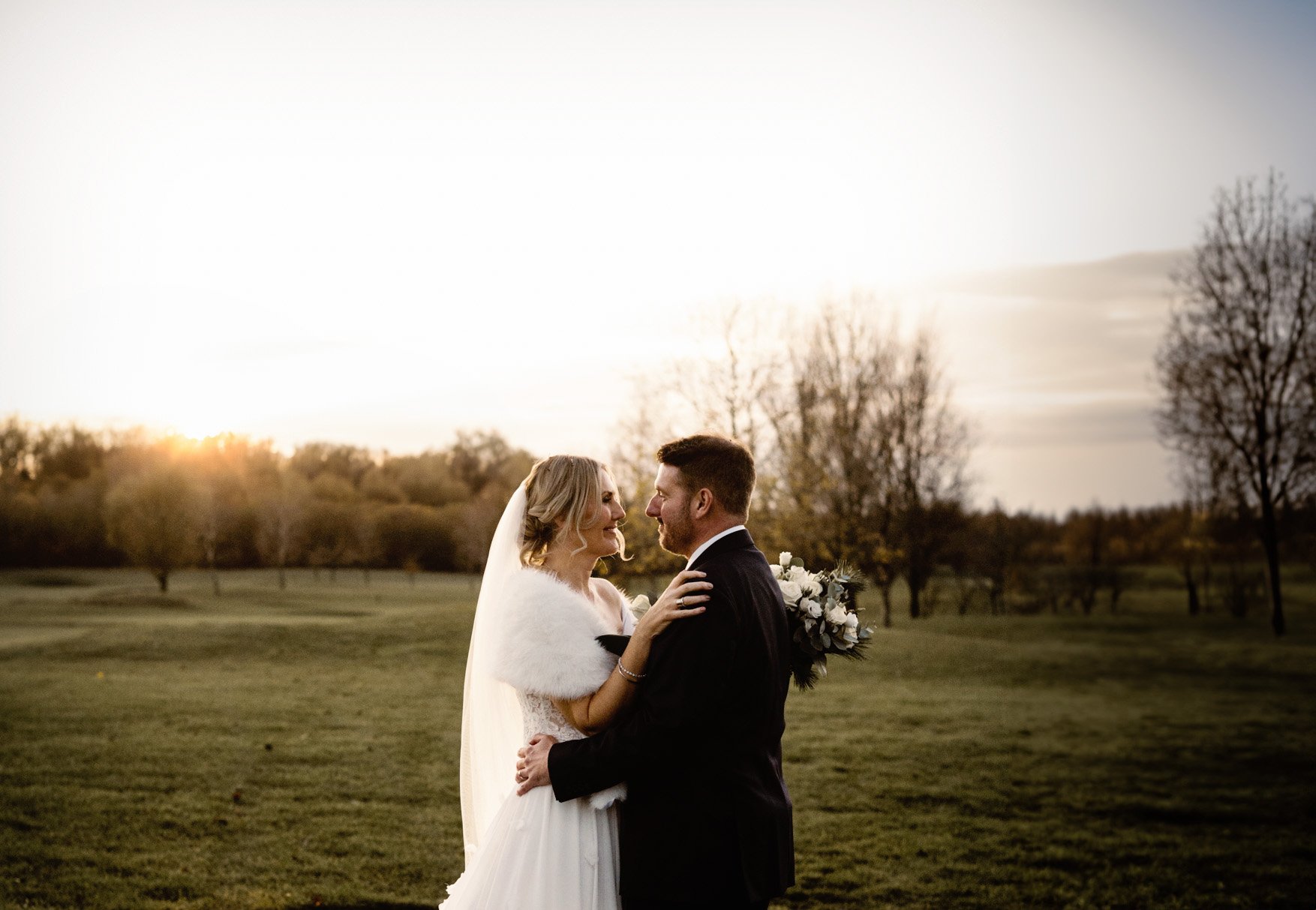 Beautiful Winter Wedding at Aston Wood Golf Club | UK Wedding Photographer