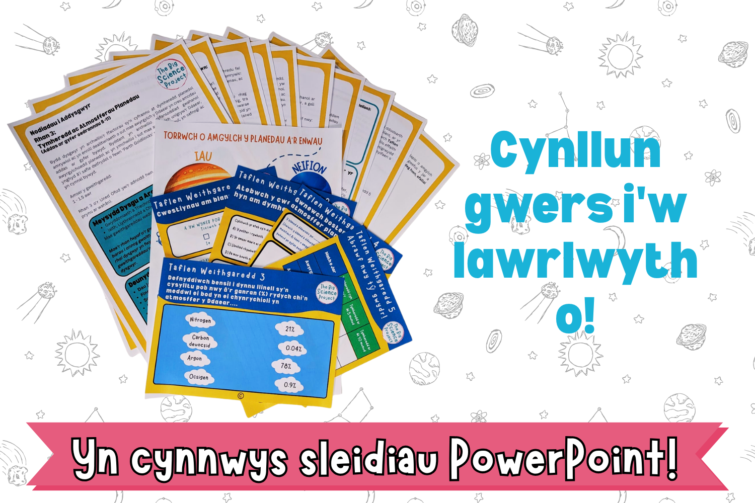 Rhan 3 - Tymheredd ac atmosfferau's planedau