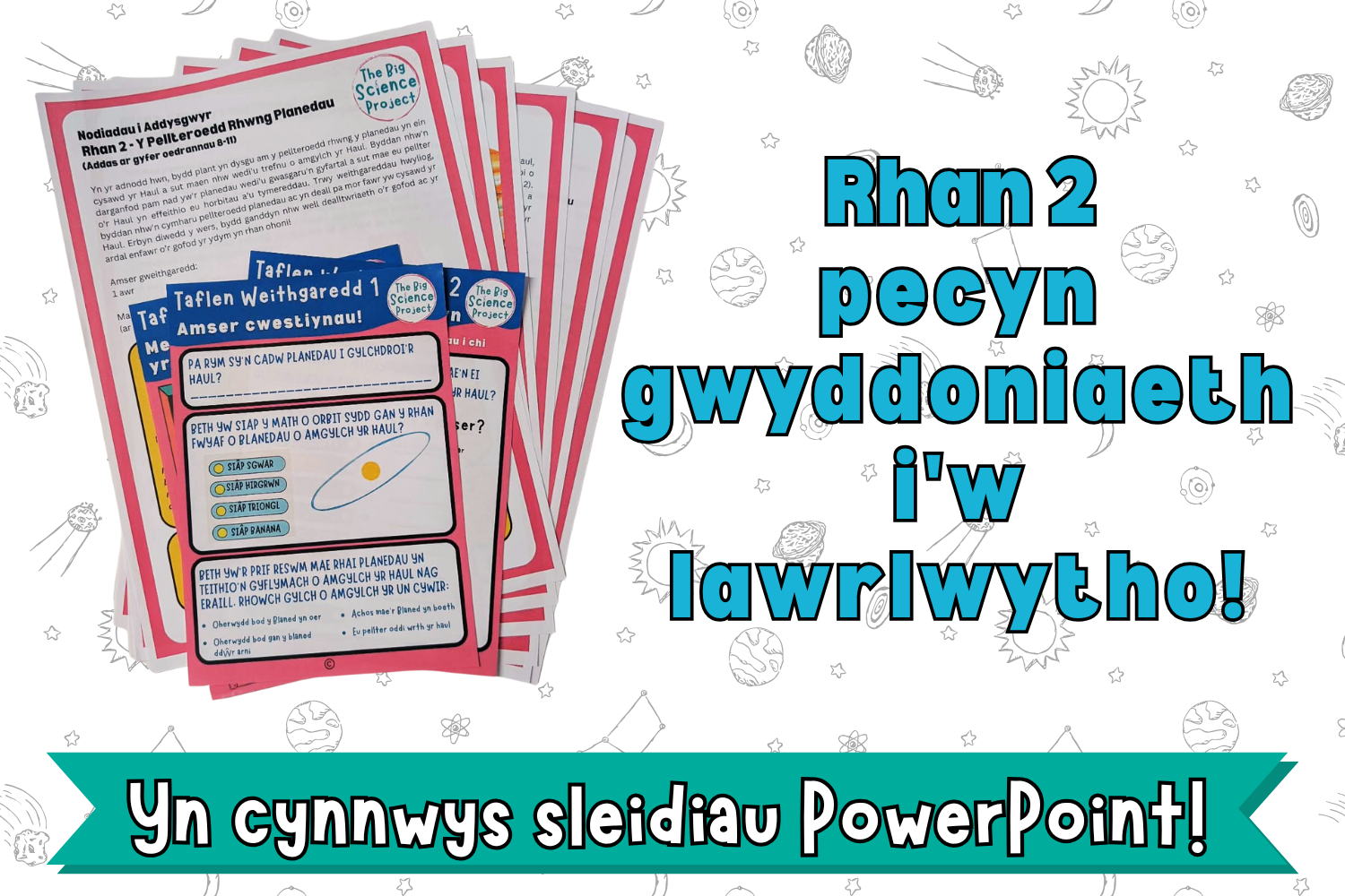 Rhan 2 - Y pellteroedd rhwng planedau