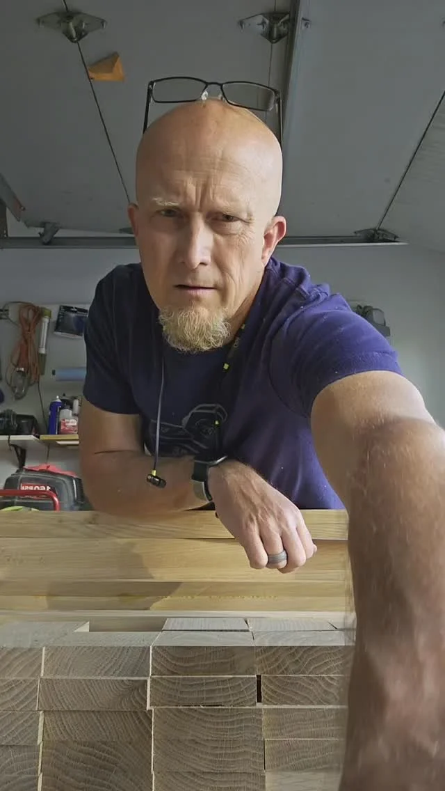 I did the math, 120 individual pieces that will come together into 12. Tons of prep time in this one, but it's moving along nicely.
#woodworking #projects #build #makestuff #math