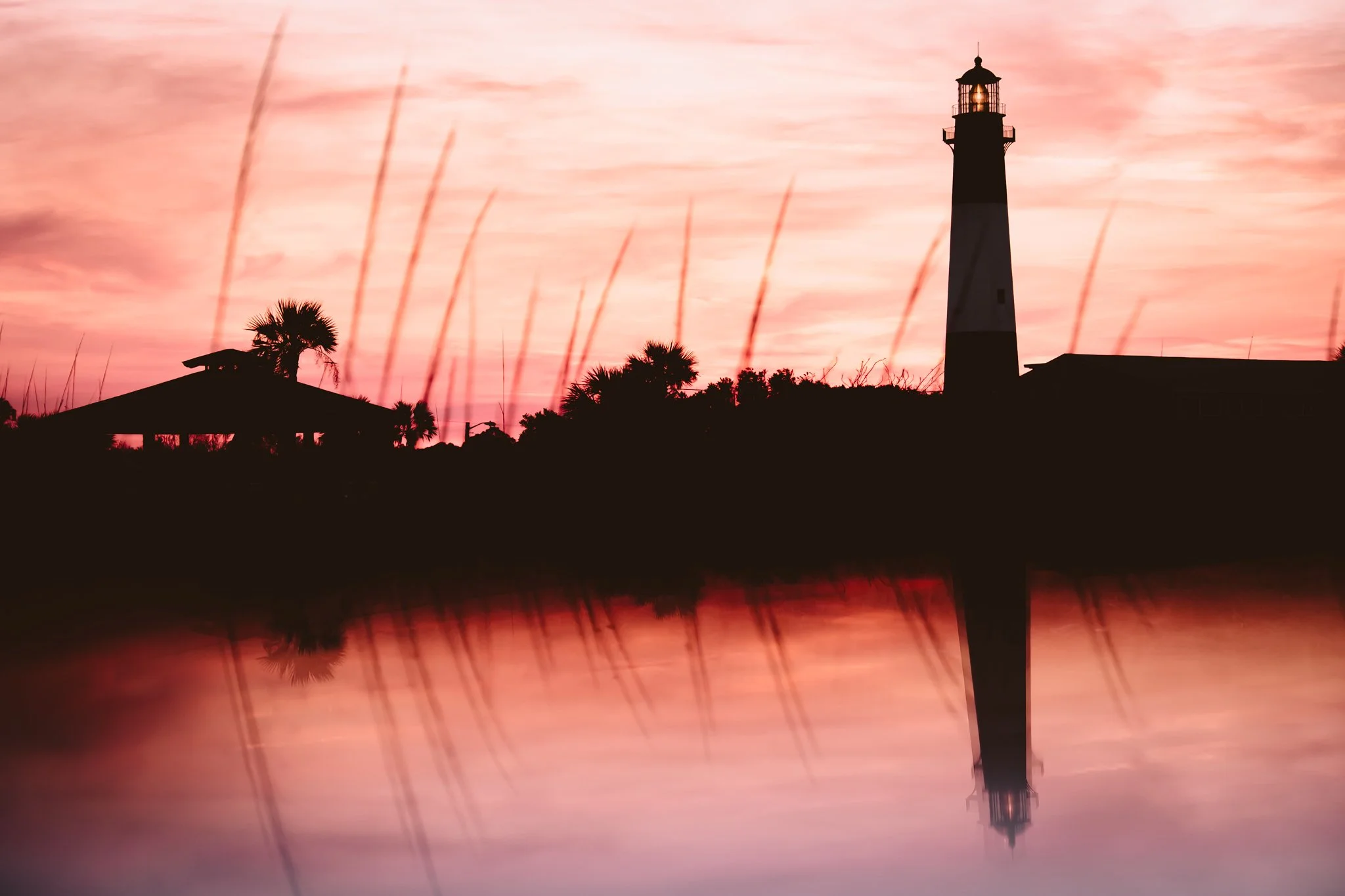 Tybee Lighthouse (with prism reflection)