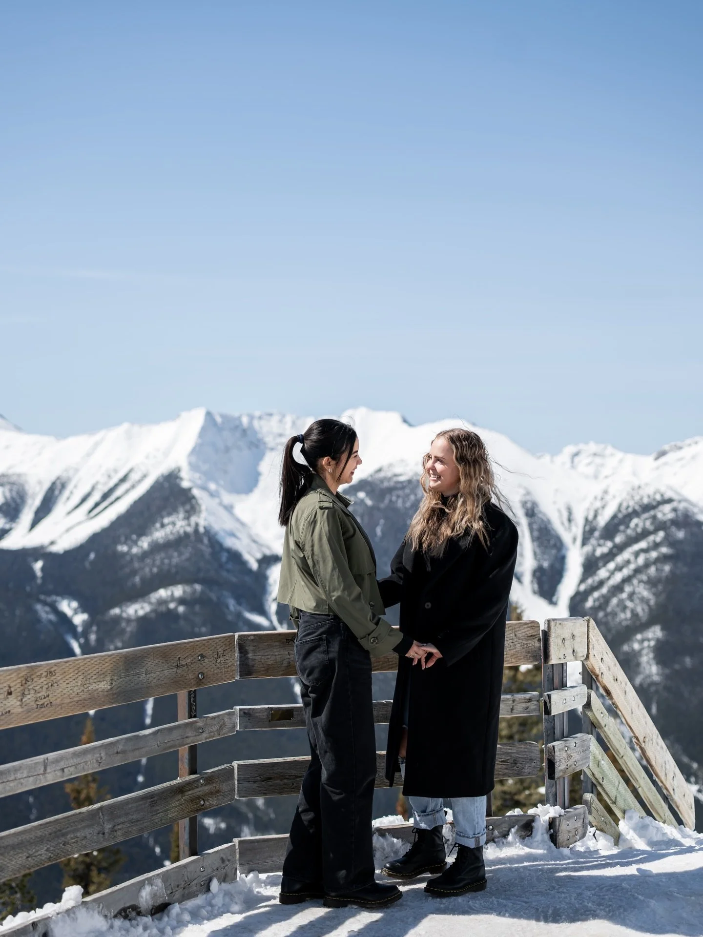She is a FIANC&Eacute;E now ✨

@l_mccrthy and I orchestrated this magical moment for @knatabaptii &amp; @kb_ooy on top of the Banff Gondola! On top of the world literally and figuratively ❤️🥹 I just can&rsquo;t stop grinning from ear to ear over how