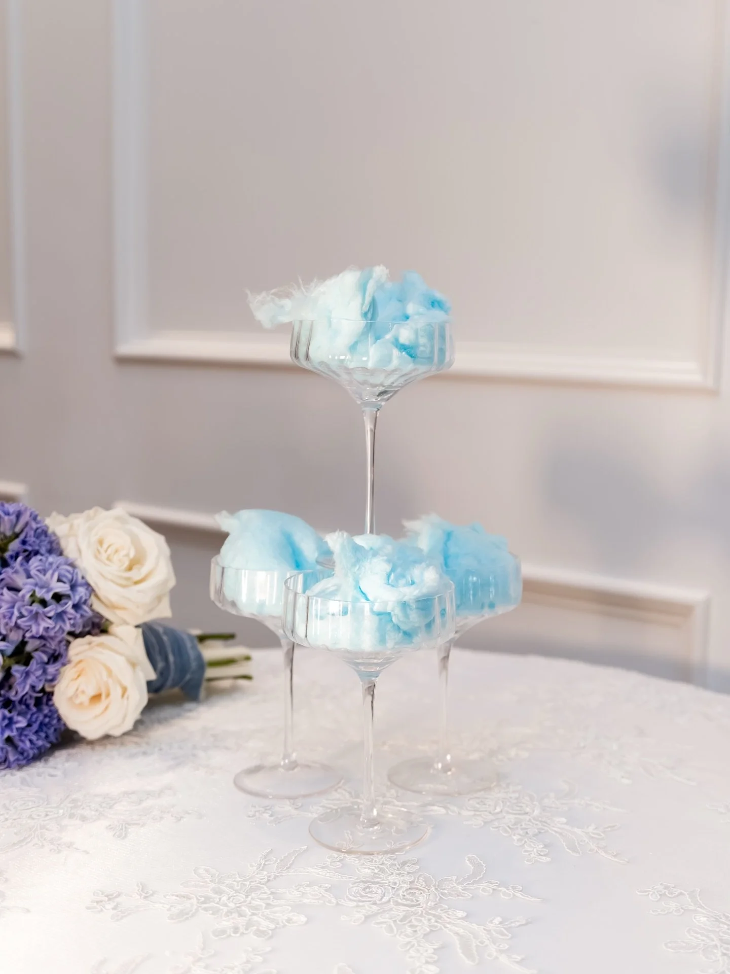 Life is sweet! And have you heard of cotton candy towers instead of champagne towers?! It&rsquo;s the perfect treat 😋 

Venue: @floresandpine 
Planner: @lucaoccasions 
Photography: @anastasiakirchevaphotography 
Video: @tesslucasphoto 
Models: @olga