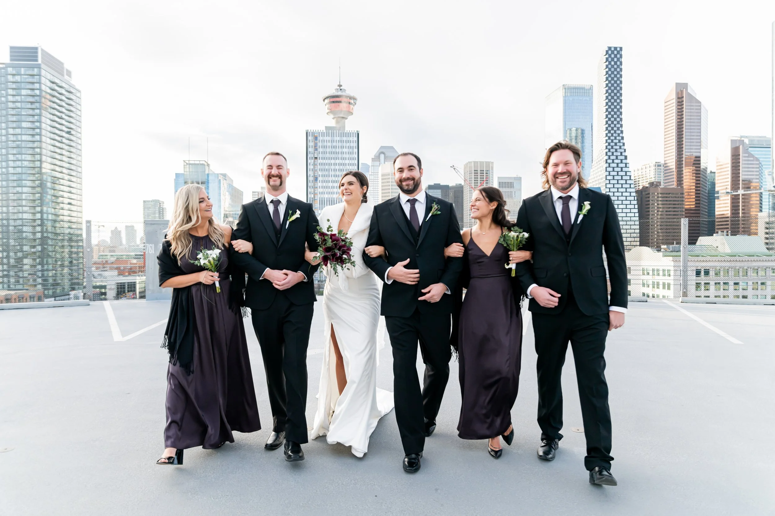 Calgary editorial wedding photographer capturing genuine moments with a cinematic and modern feel.