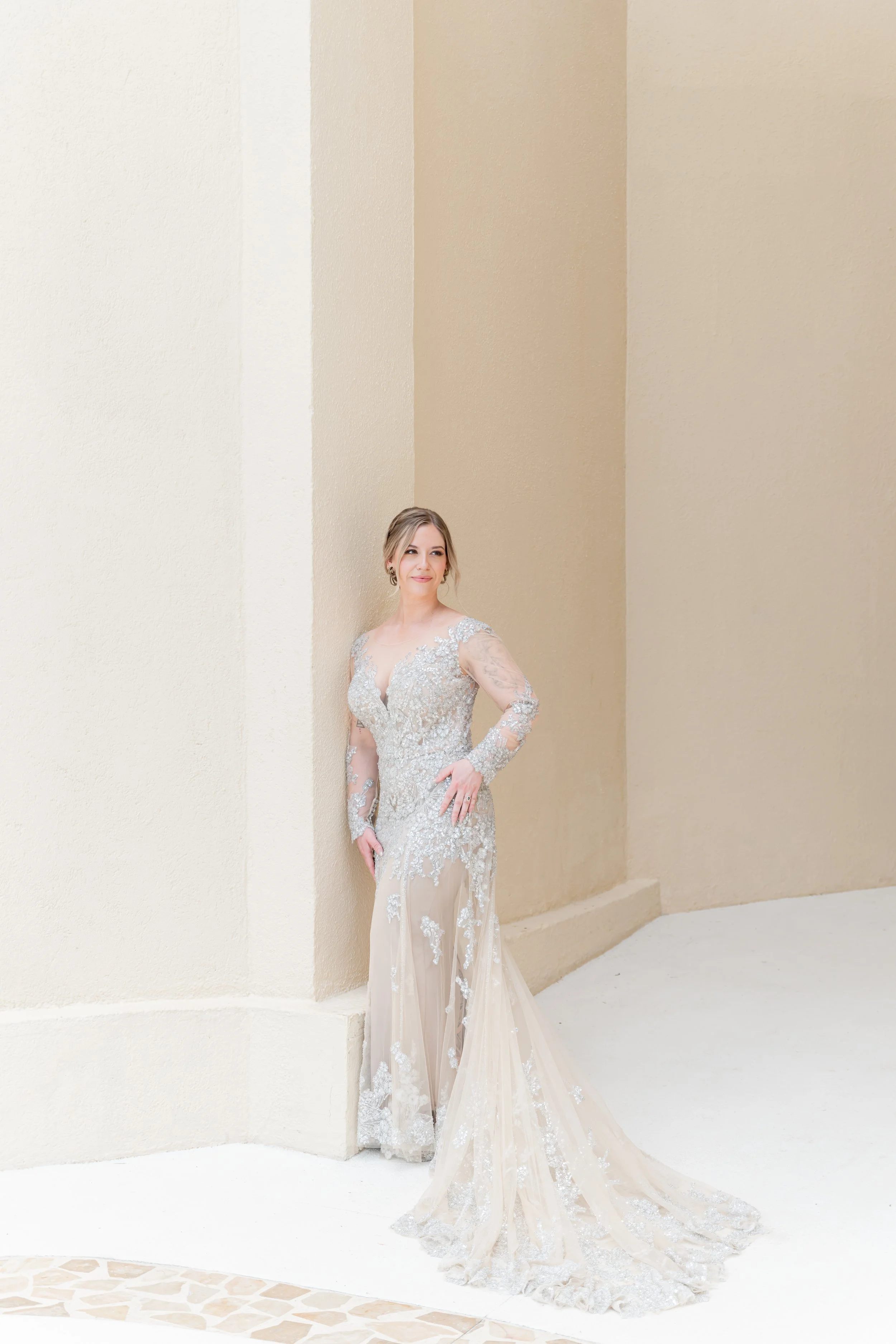 Elegant Calgary wedding portraits with a candid and storytelling approach.