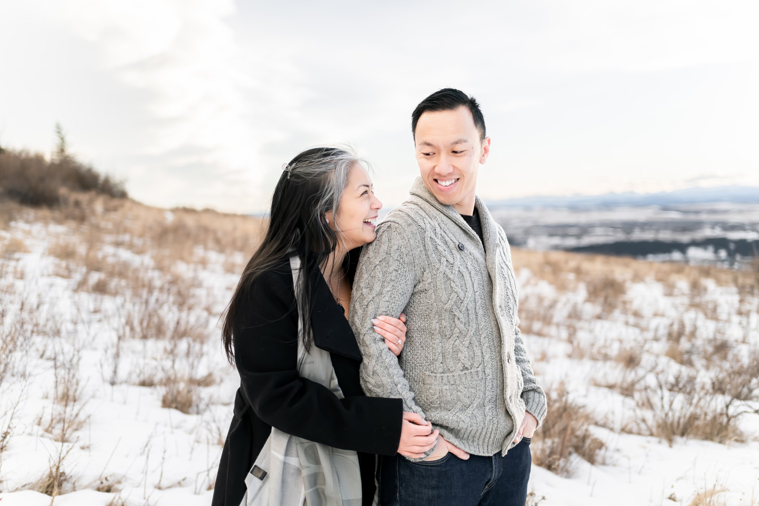 Celebrate your love story with timeless, natural engagement photography in Calgary. I’m Anastasia Kircheva, a professional photographer capturing authentic connection, emotion, and romance for couples across Calgary, Canmore, Banff, and beyond.

Whet