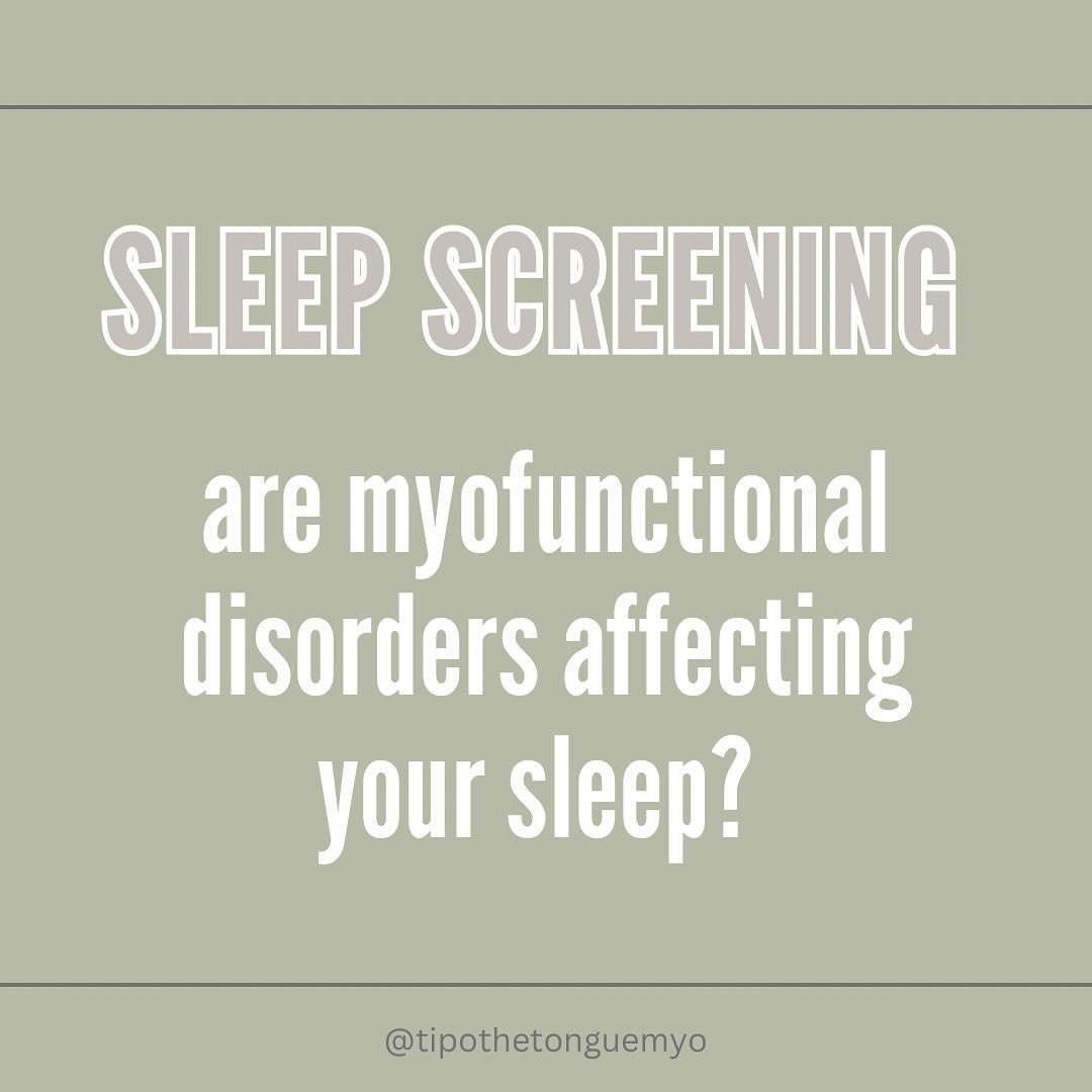 Let&rsquo;s do a myofunctional sleep screening! ▶️

If you said YES to any of these, we should do an evaluation of the facial muscles &amp; the tongue to figure out the current function &amp; limitations so we can make a treatment plan to correct it!