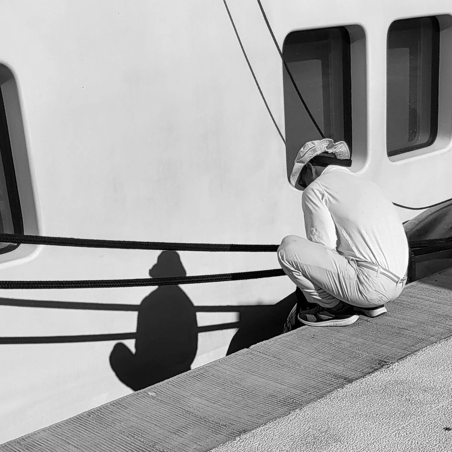Man near the port, Syros, 2025