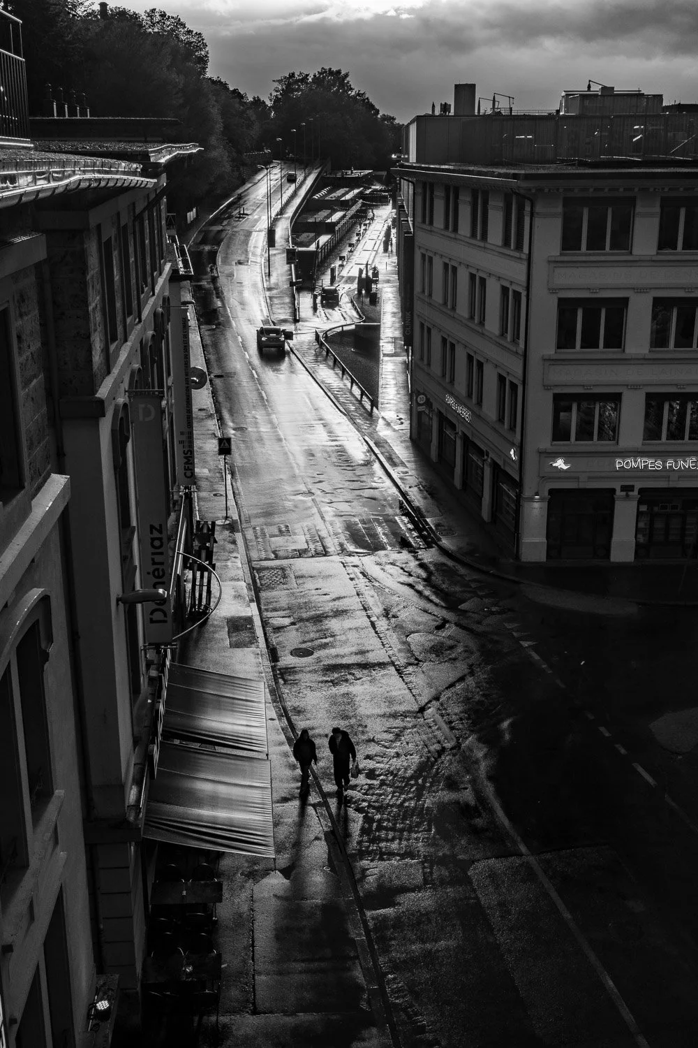 Sunset, Avenue Jean-Jacques Mercier, Lausanne, 2026