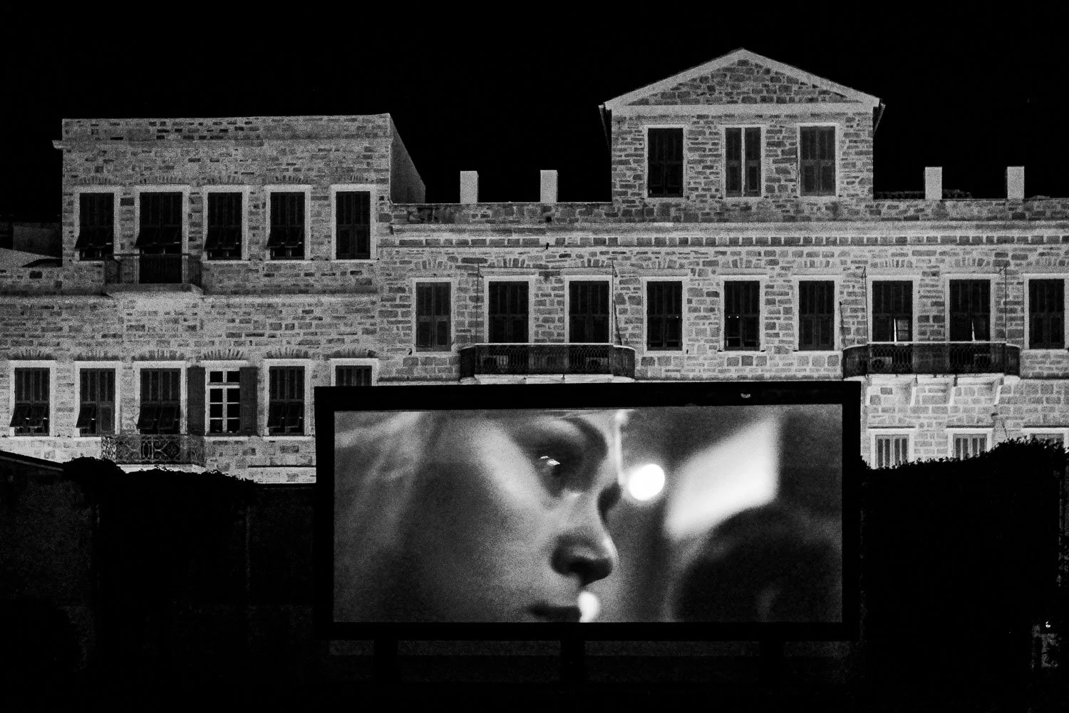 Outdoor summer cinema Pallas in Ermoupoli, Syros, 2025