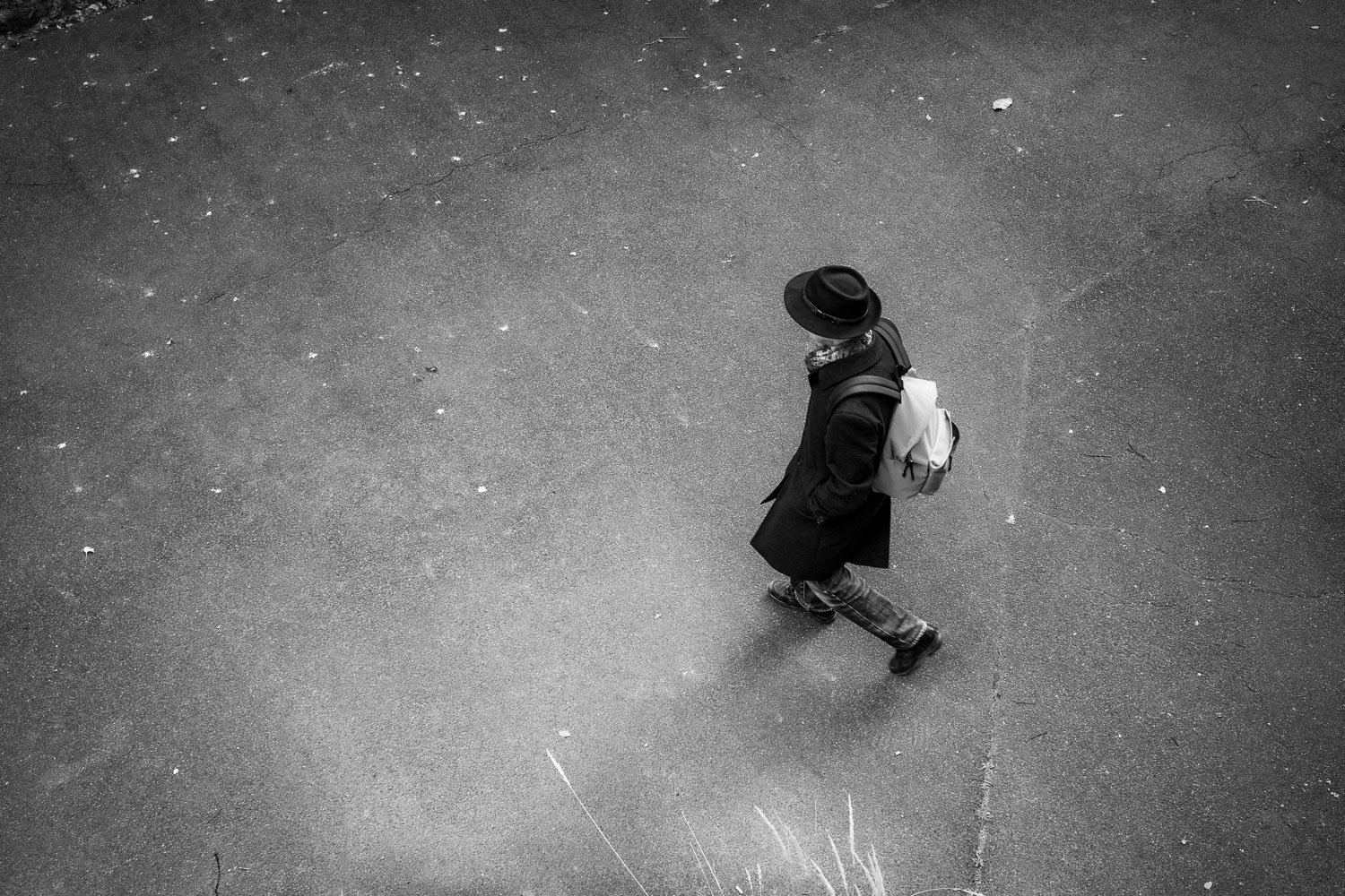 Lone walker, Lausanne, 2025