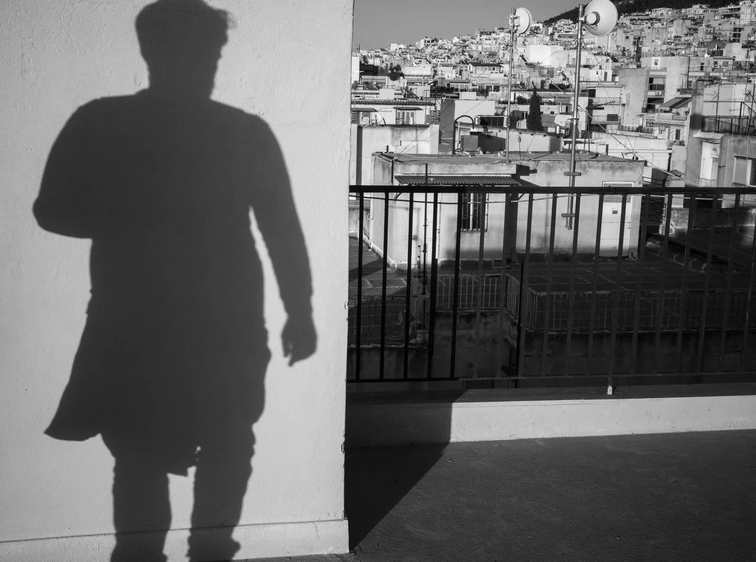 Rooftop scene near Exarcheia, Athens, 2024