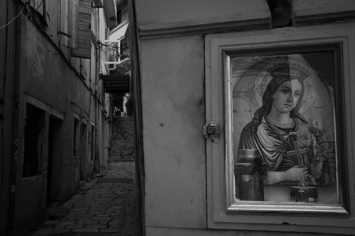 Alley near St. Spyridon Church, Corfu, 2024