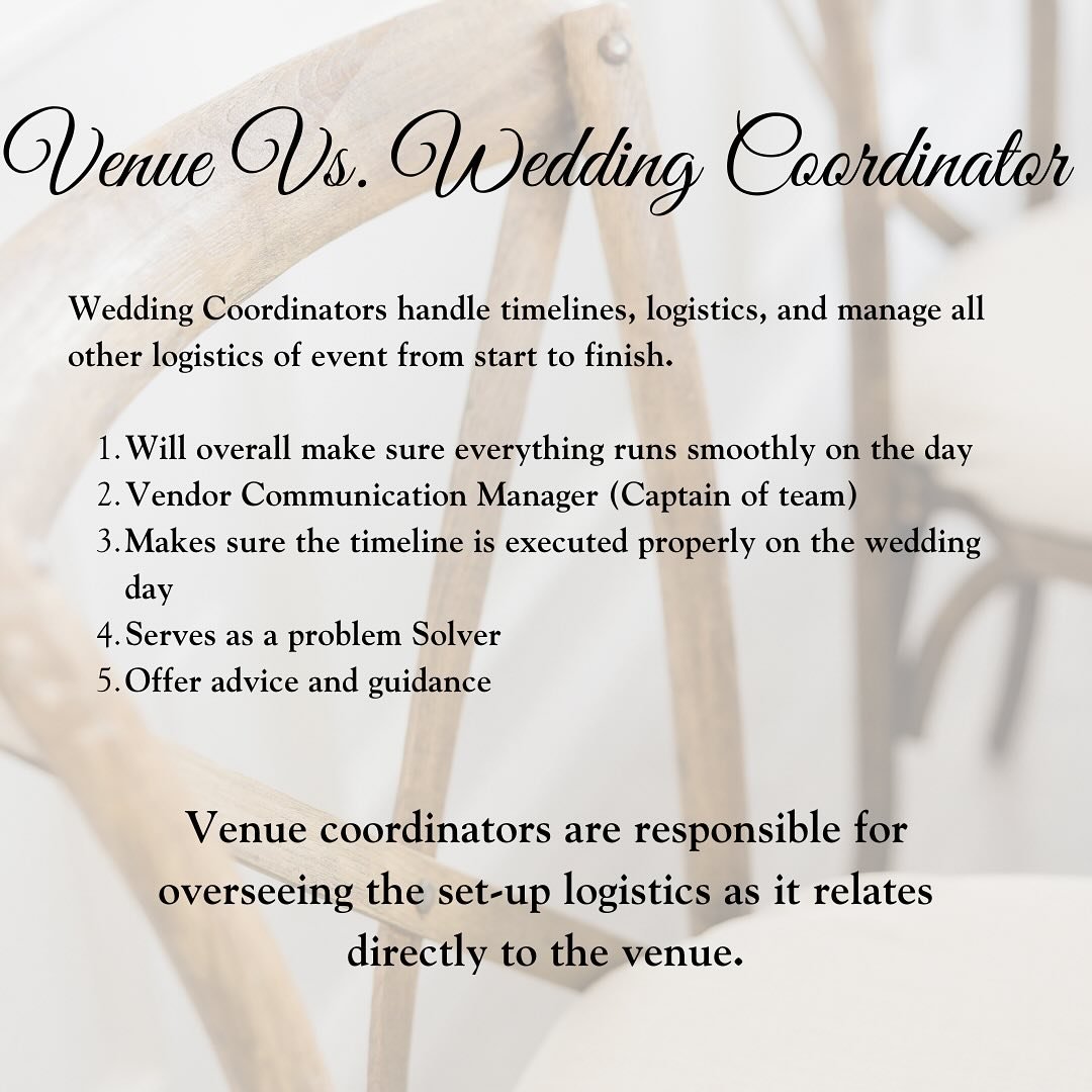 Dreaming of a wedding day where YOU are the star? I get it! While venue coordinators are amazing, sometimes you need that extra personal touch. That&rsquo;s where a wedding coordinator shines✨ Let us make YOU the main priority of your special day. Fr
