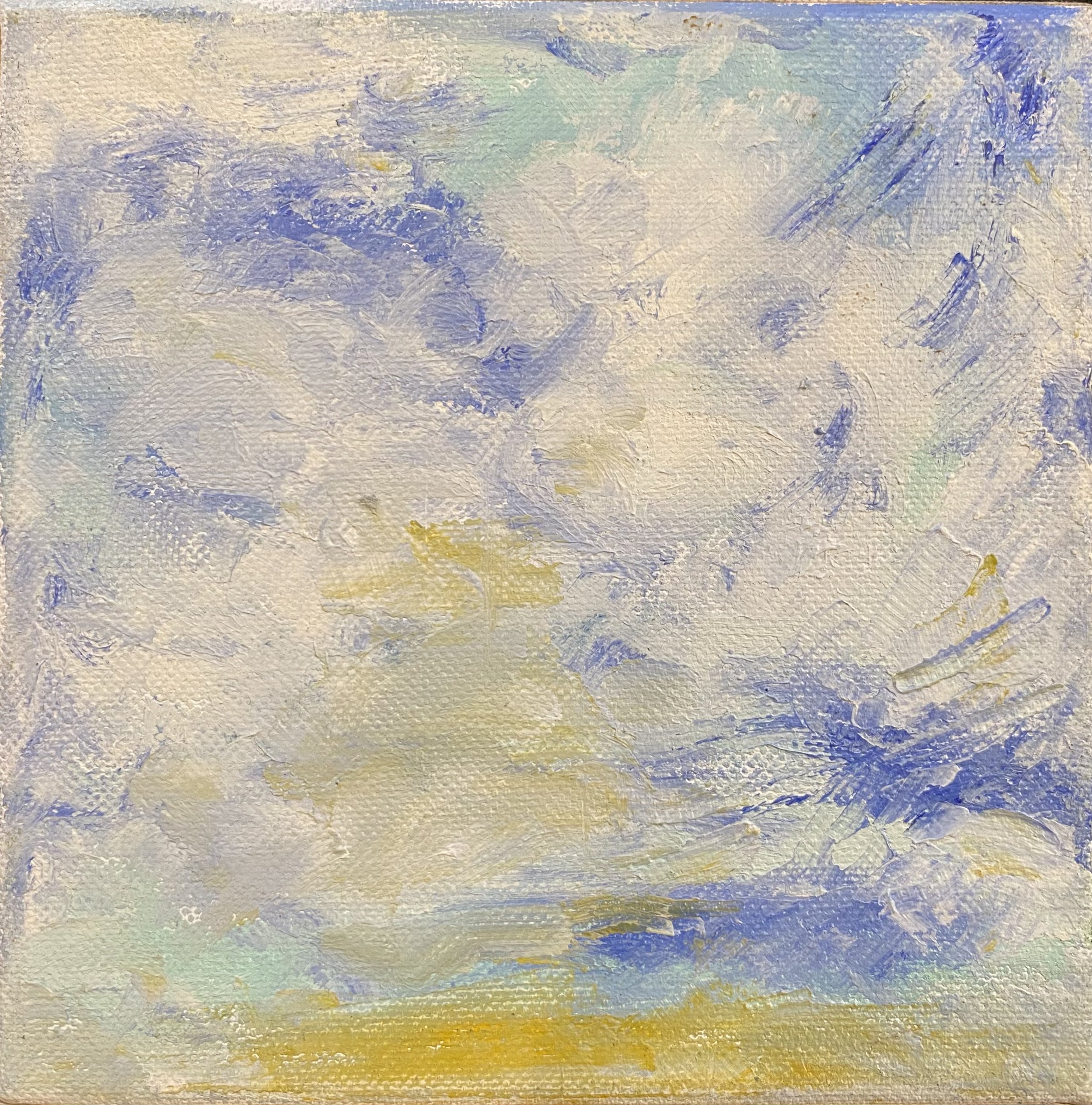 CLOUD SKY 3
2016
OIL ON CANVAS
Size in inches : 6 x 6"
Size in centimeters: 15.24 x 15.24 cm