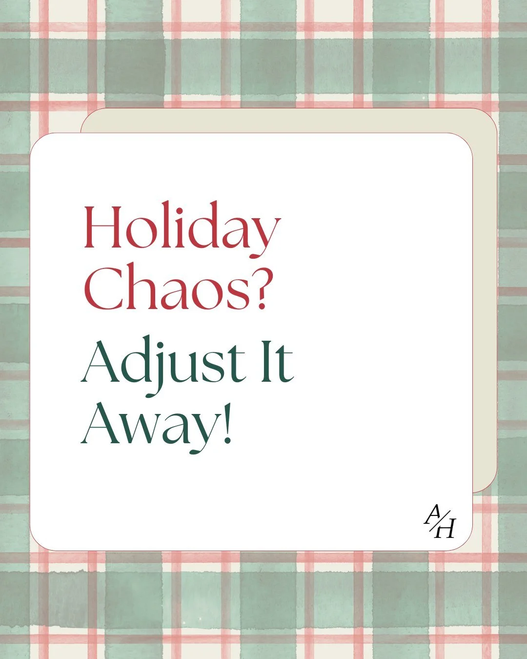 Tension isn&rsquo;t just in your schedule&mdash;it&rsquo;s in your spine. 🌀 Regular adjustments help your body adapt to holiday stress with ease. 

🎄Your nervous system is at the center of how your body handles stress. Gentle chiropractic care can 