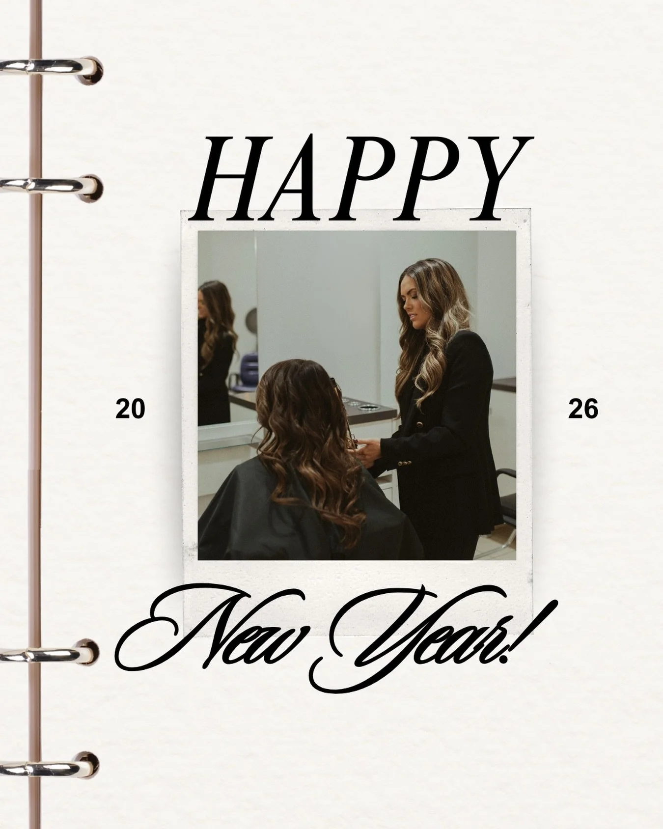 Ending the year with gratitude and starting the next with great hair ✨ Thank you to all your clients for your continued support and being part of our salon family. Wishing you a happy new year and looking forward to seeing you in 2026 🍾🤍