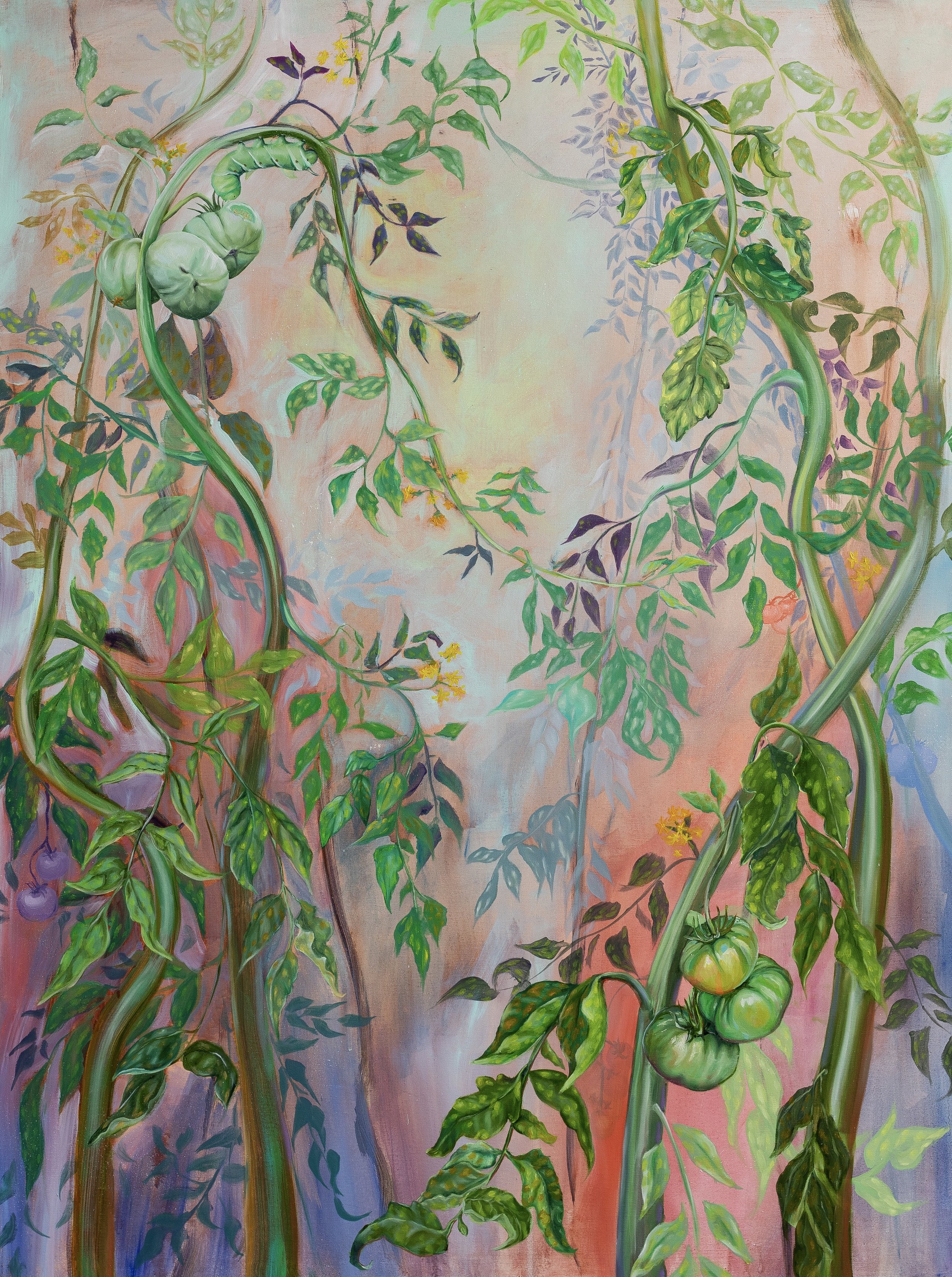August, 36" x 48", Acrylic on Canvas, 2021