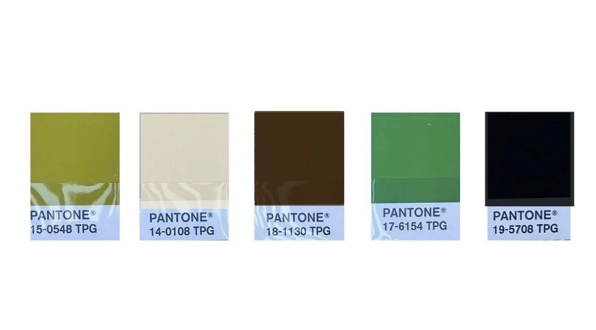 Known for her mastery of color theory, artist and chief designer Kristi Kennimer builds every palette from the Pantone Fashion Book library. Here, the living room scheme heads to the rug artisan for custom creation.