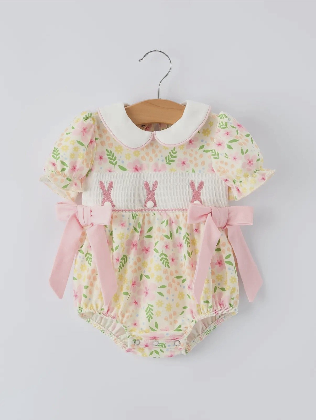 Easter Bunny Smocked Bubble