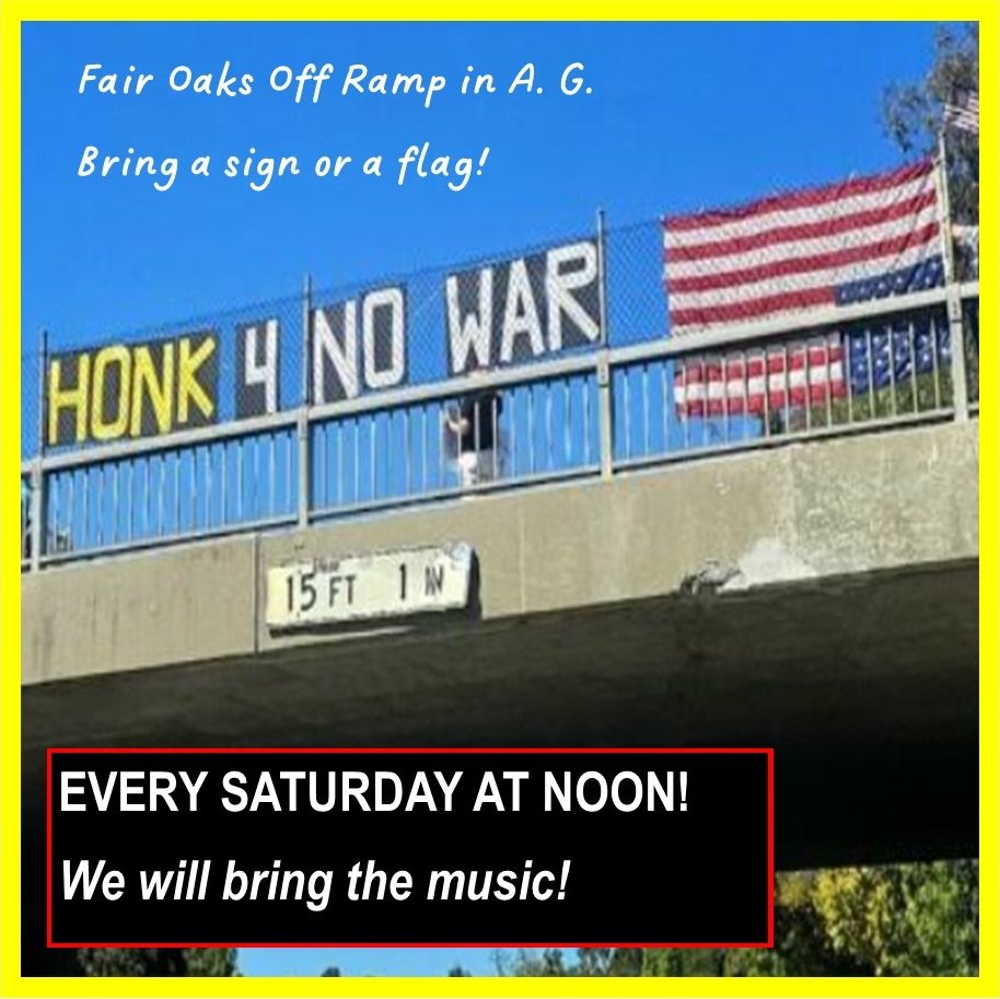 Overpass Protest Arroyo Grande Fair Oaks exit