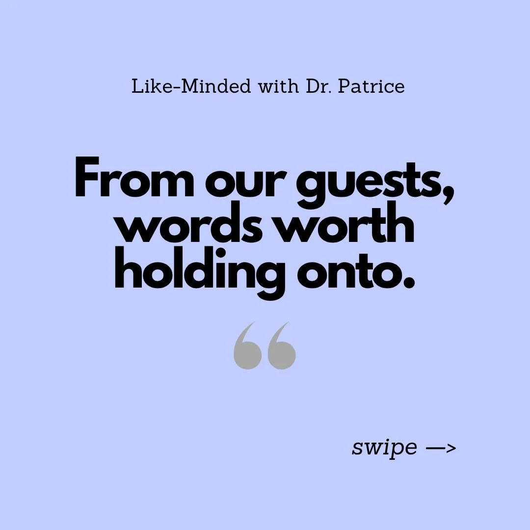 Some words don&rsquo;t just pass through, they stay with you.

These are words from my conversations with @makingmovesmatthews @mindaharts @tialevingswriter and Lynn Jones-Harper that stayed with me.

If something here resonates, sit with it. Let it 