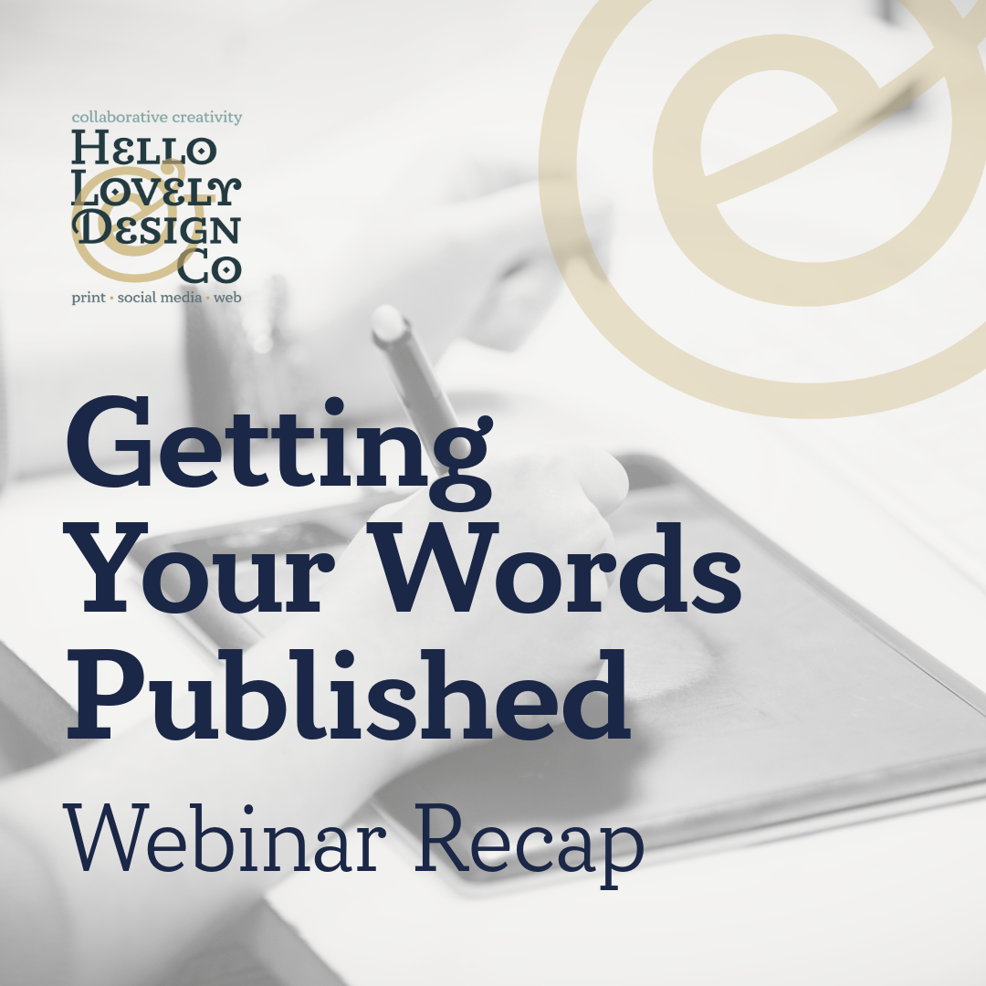 Setting Up For Success: How To Get Your Words Published