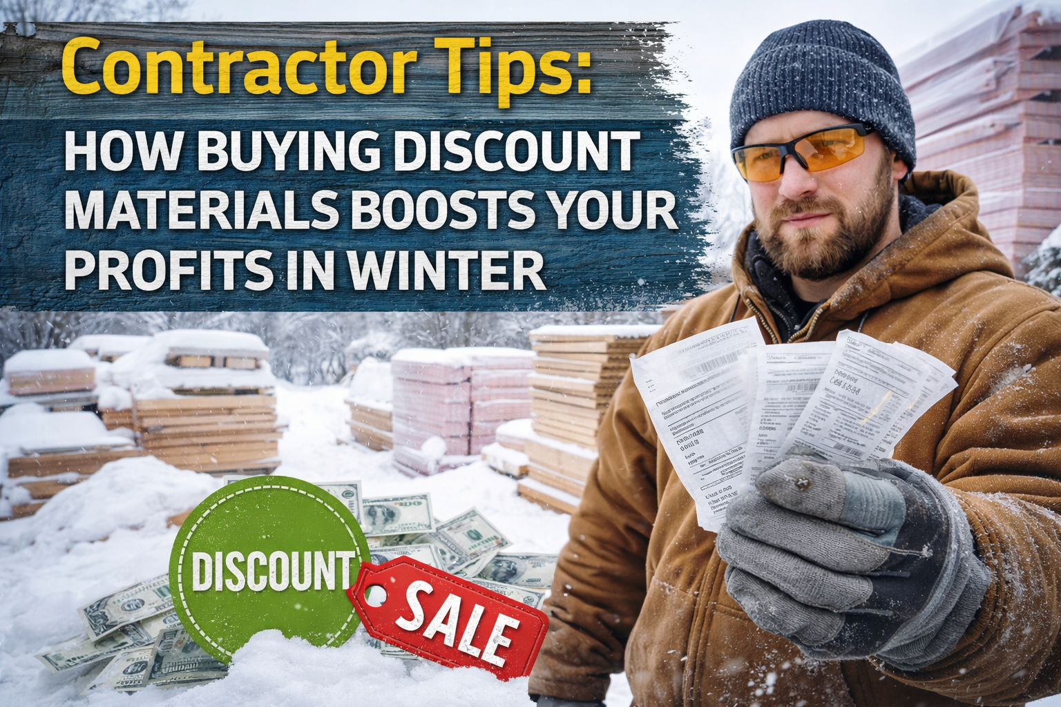 Contractor Tips: How Buying Discount Materials Boosts Your Profits in Winter