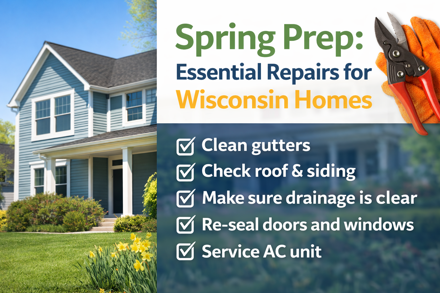 Spring Prep: Essential Repairs for Wisconsin Homes
