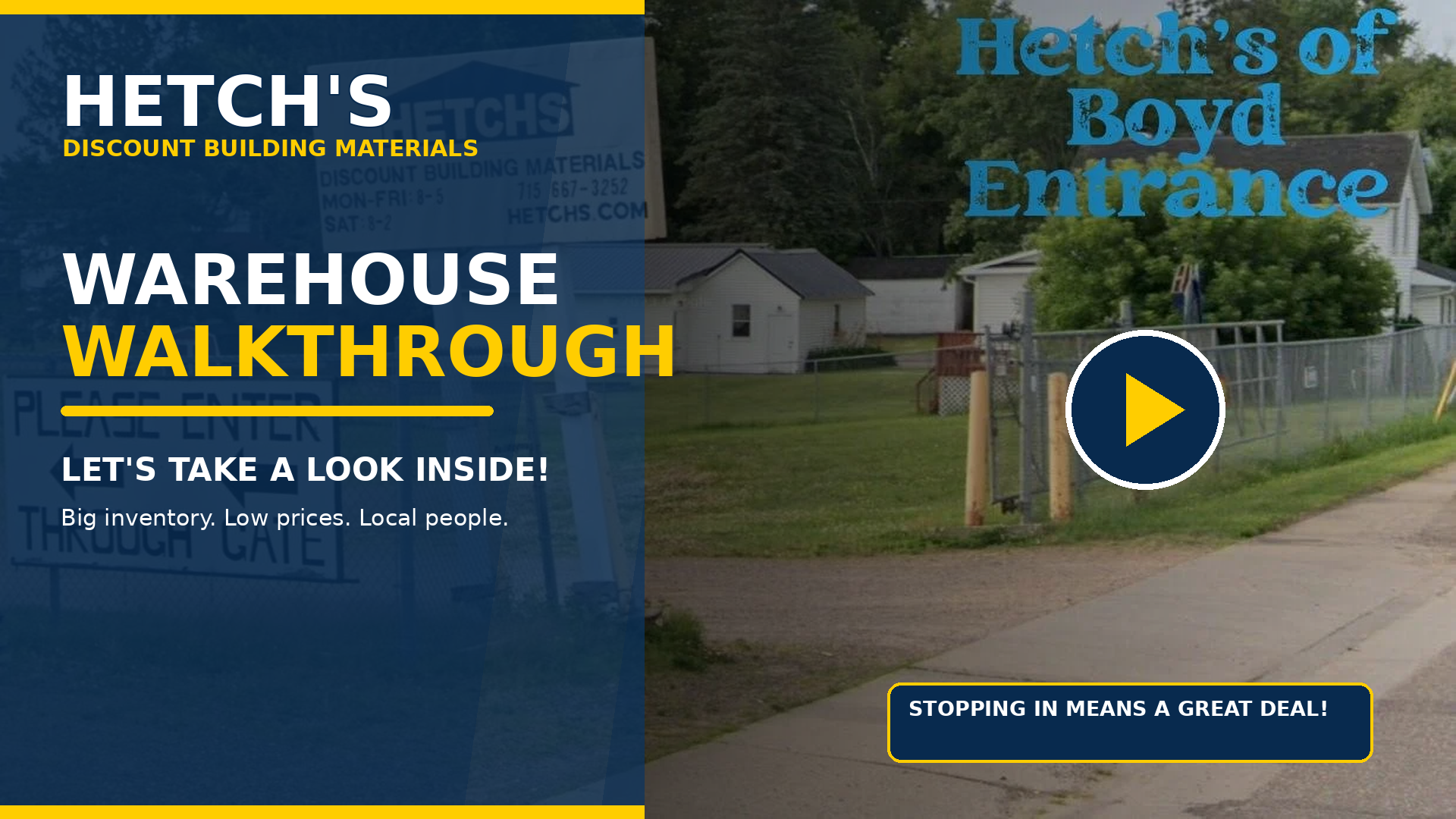 Take a Walk Through Hetch’s of Boyd: What You’ll Find Inside Our Discount Building Materials Stores