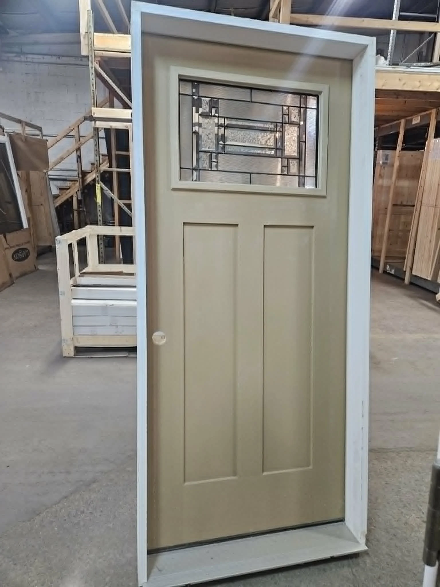 36" Ext. Door 1/4 Glass 6" Jamb Inswing Door