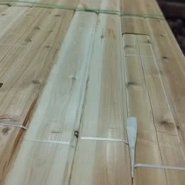 Cedar tongue & groove car siding - Available in 4", 6" and 8" widths. Available in 3, 4, 5, 6, 7, 8, 9, and 10 ft. lengths. 4" = $0.50 per lineal ft., 6" = $1.00 per lineal ft. and 8" = $1.35 per lineal ft. Call ahead to confirm inventory at both sto