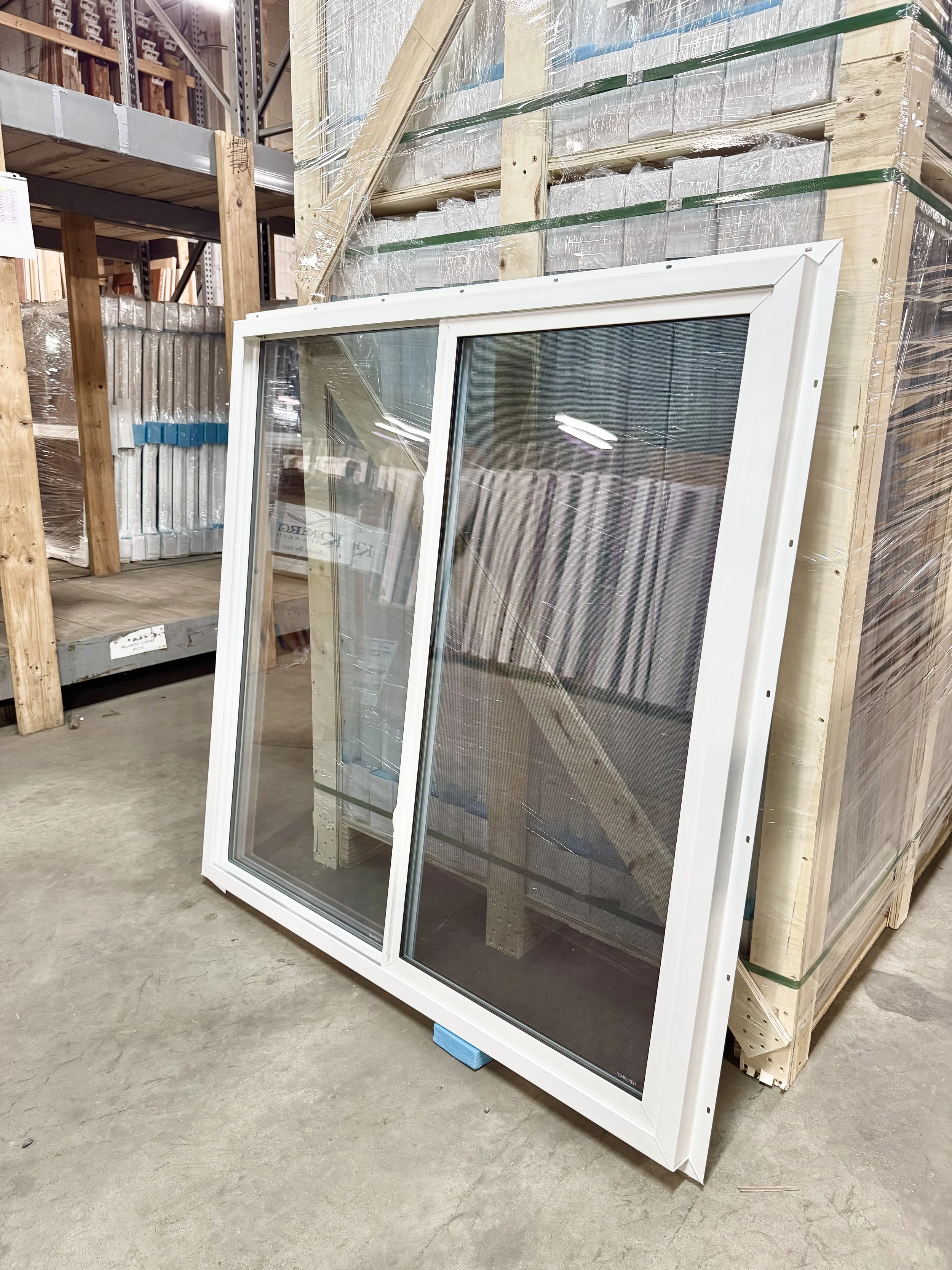 Tempered Glass Exterior Vinyl Windows   $215 - $270