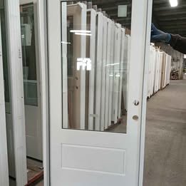 36" Wide 3/4 Glass Exterior Door Ready to Install