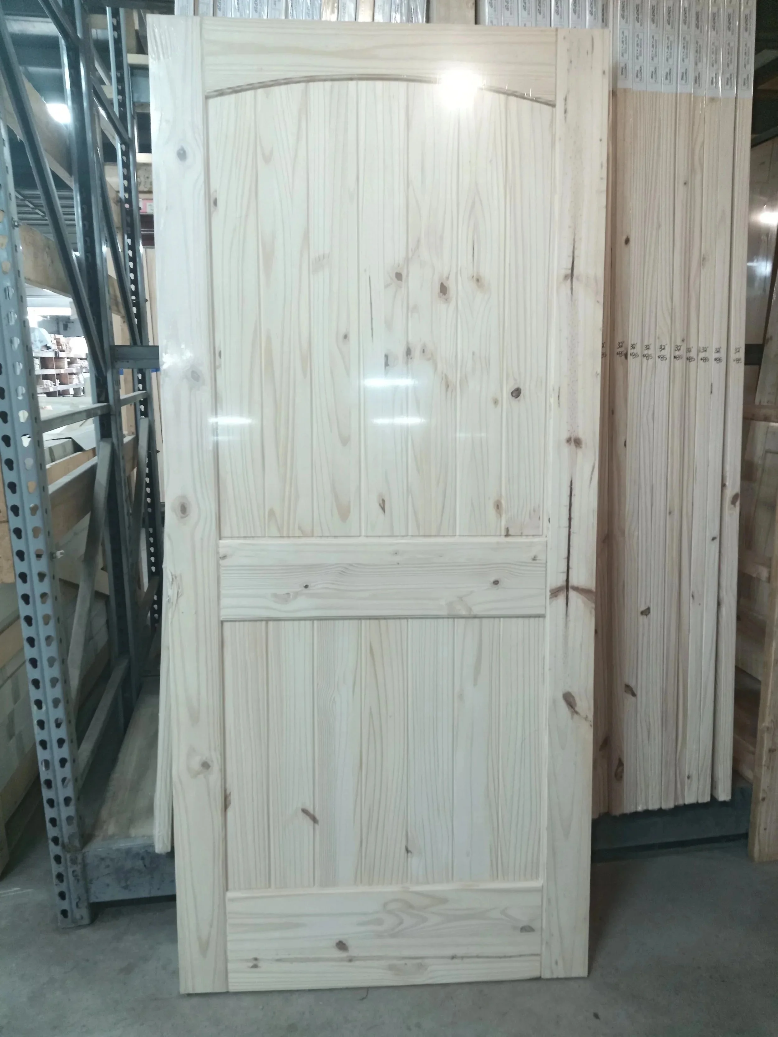 Knotty Pine 2-Panel Arch Interior Doors