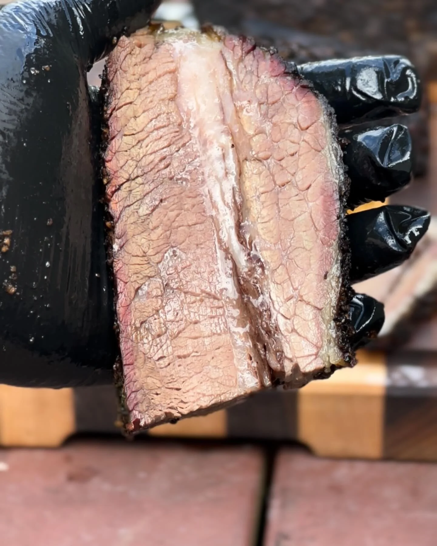 Smoked a @creekstone_farms brisket over the weekend. Cooked on the @biggreenegg  XL with the normal oak/hickory wood and seasoned with @goldeesbbq brisket rub. Could have rendered some of the fat a bit more but I&rsquo;m not mad about it what so ever
