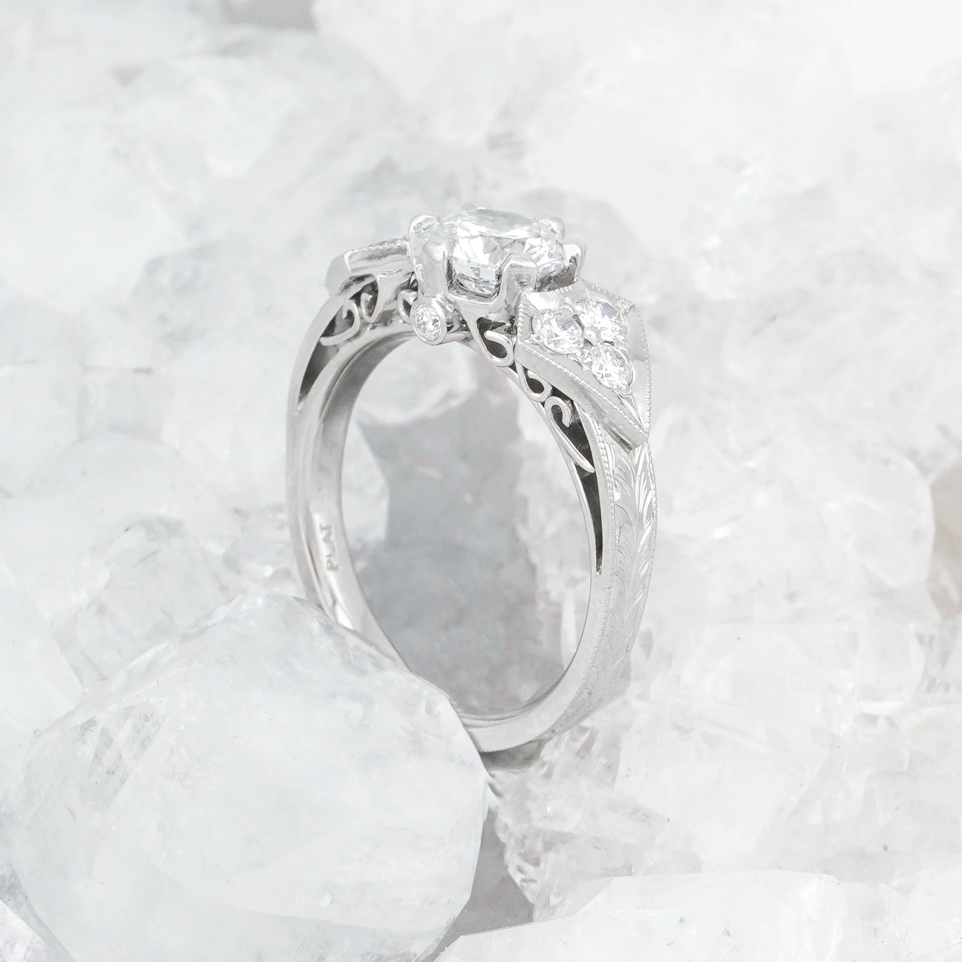 platinum engagement ring