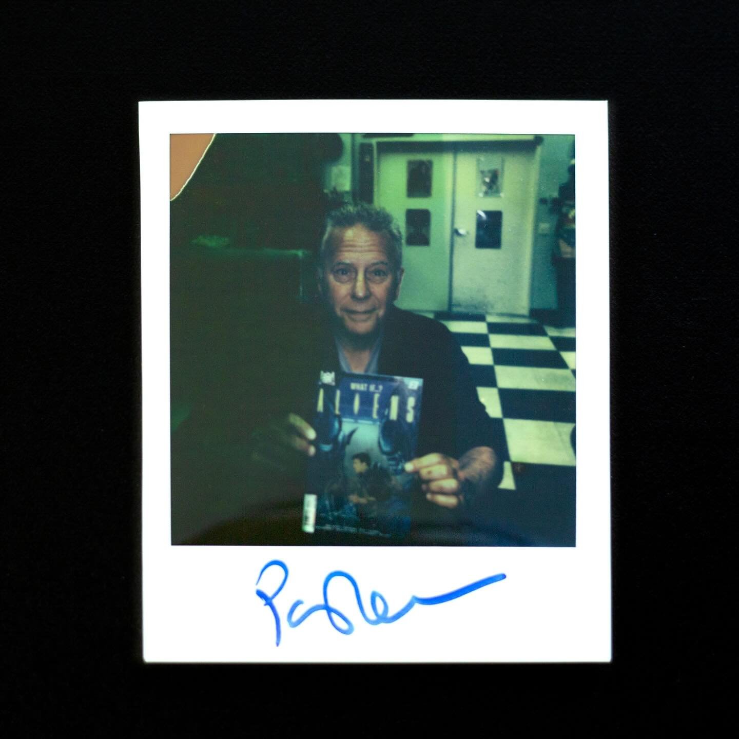 So Burke turned out to really be an okay guy.

It was an absolute pleasure meeting and snapping this @polaroid of @paulreiserofficial during a signing of the new ALIENS &ldquo;What If&hellip;?&rdquo; series from @marvel, along with director @brianvol
