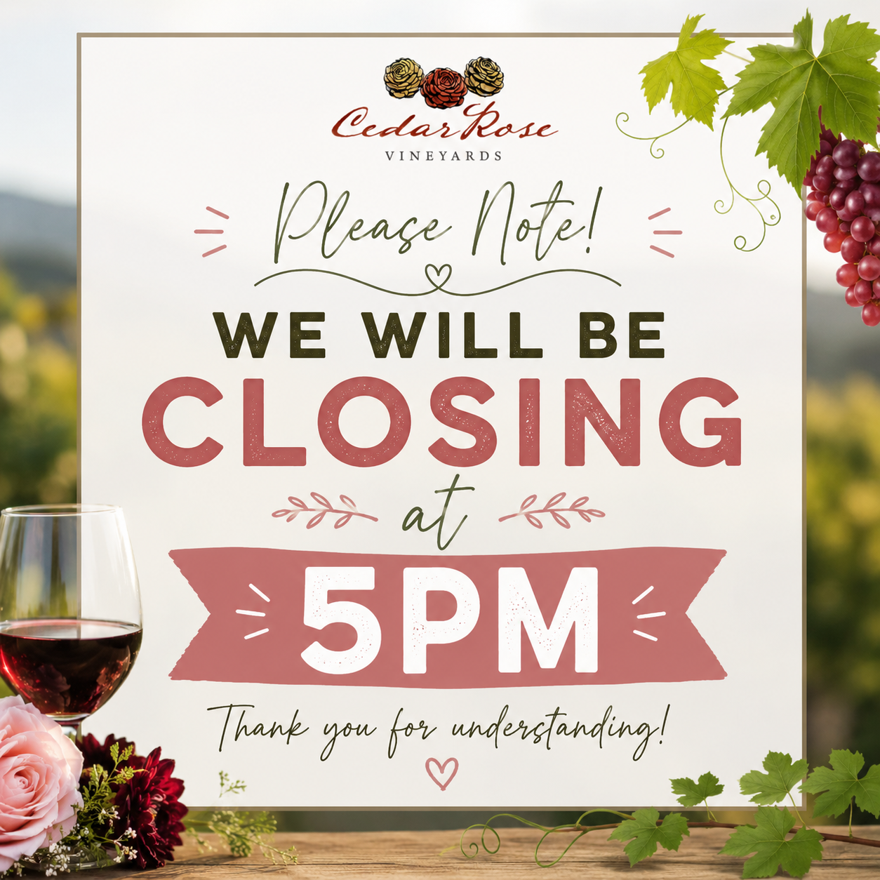 Closing Early