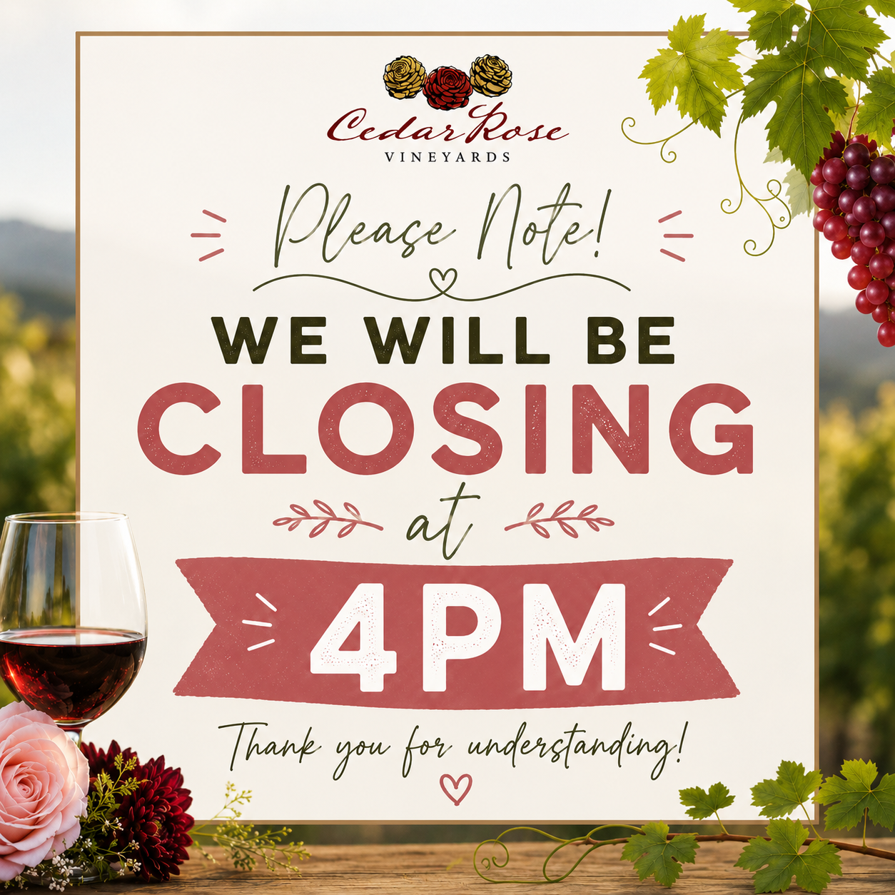 Closing Early