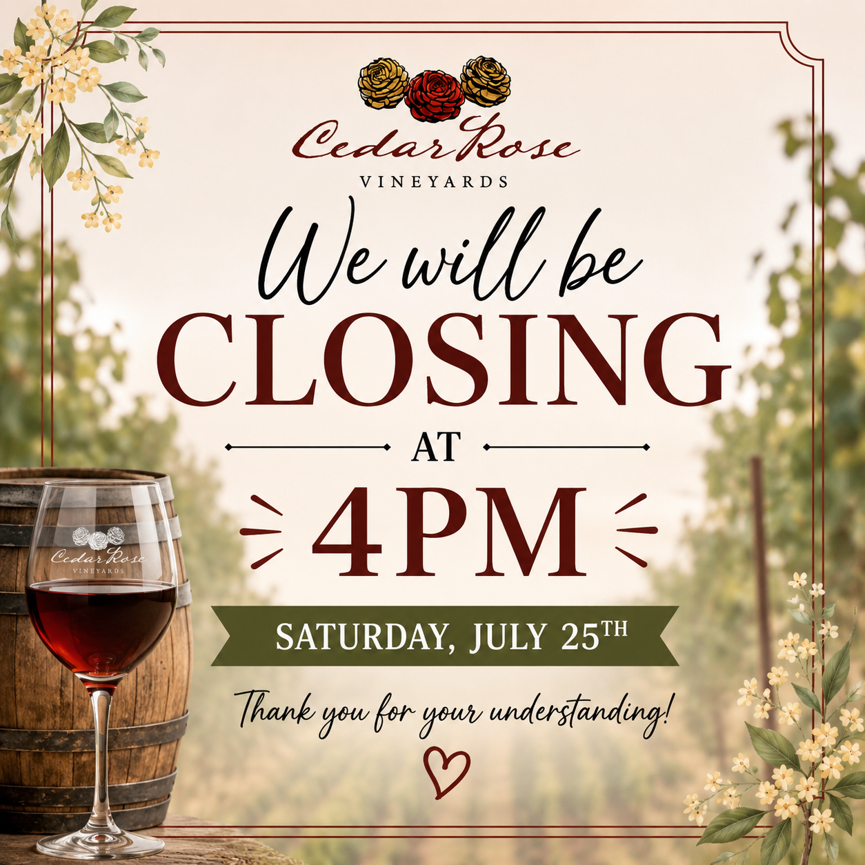 Closing Early