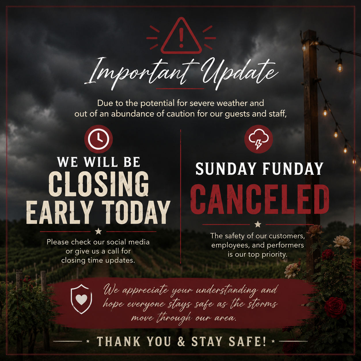 Closing Early 